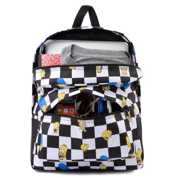 Vans xThe Simpsons Old Skool Checkerboard Backpack - Picture 3 of 6